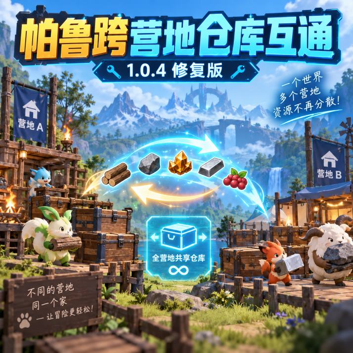 帕鲁跨营地仓库互通 · 1.0.4 修复版