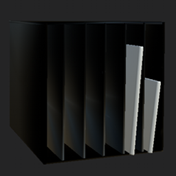 Artist storage cabinet for canvases