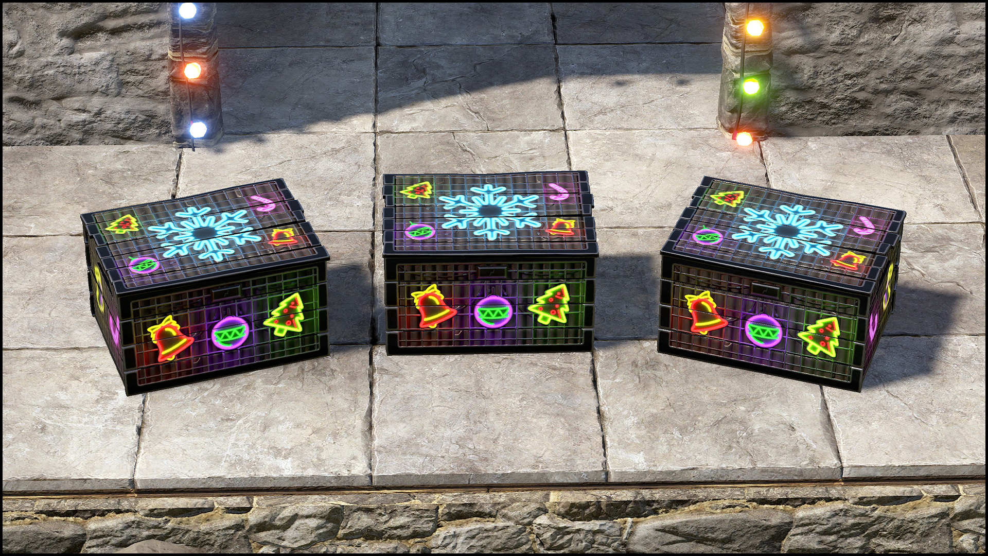 Neon Snowflake Small Box