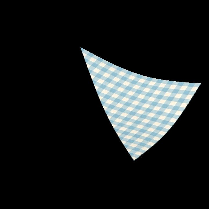 Tent cover triangle 1 - blue