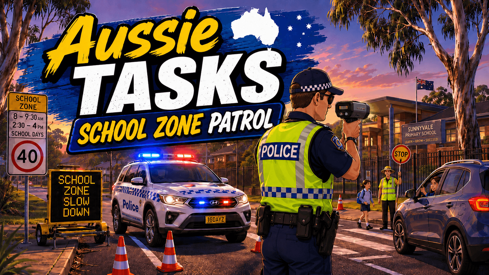 Aussie Callouts - School zone Patrol