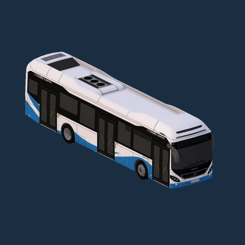 「浦东上南」Volvo 7900 Hybrid (Shanghai Pudong Bus Livery) preview