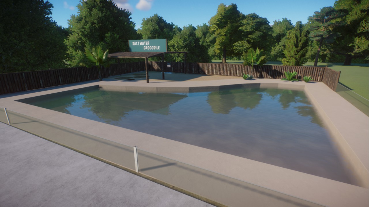 Starter Saltwater Crocodile Habitat by PlasticSwans