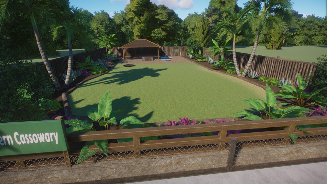 Starter Southern Cassowary Habitat by PlasticSwans