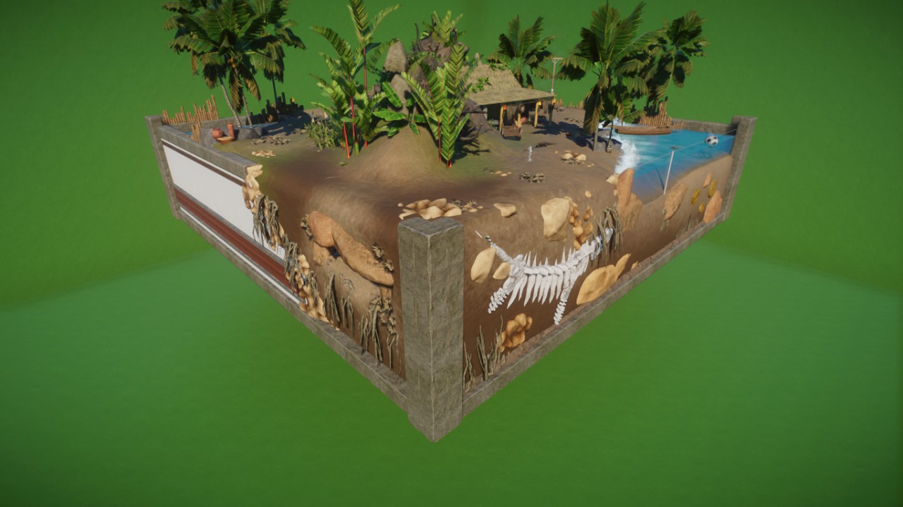 Komodo Island-Komodo Dragon diorama