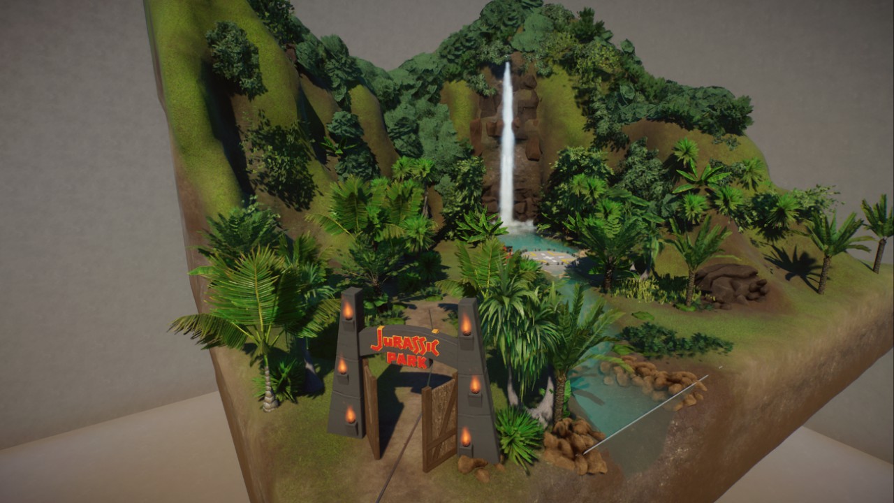 Jurassic Park Diorama