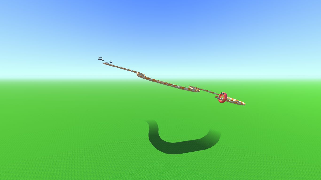A track but it gets tilted every time