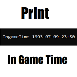 Print Ingame Time – Project Zomboid Mod