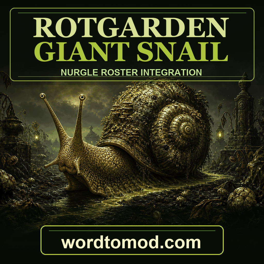 Rotgarden Giant Snail for Nurgle