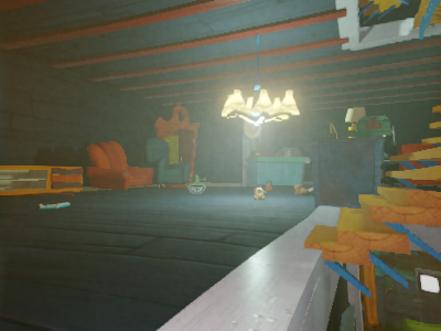 old messy house