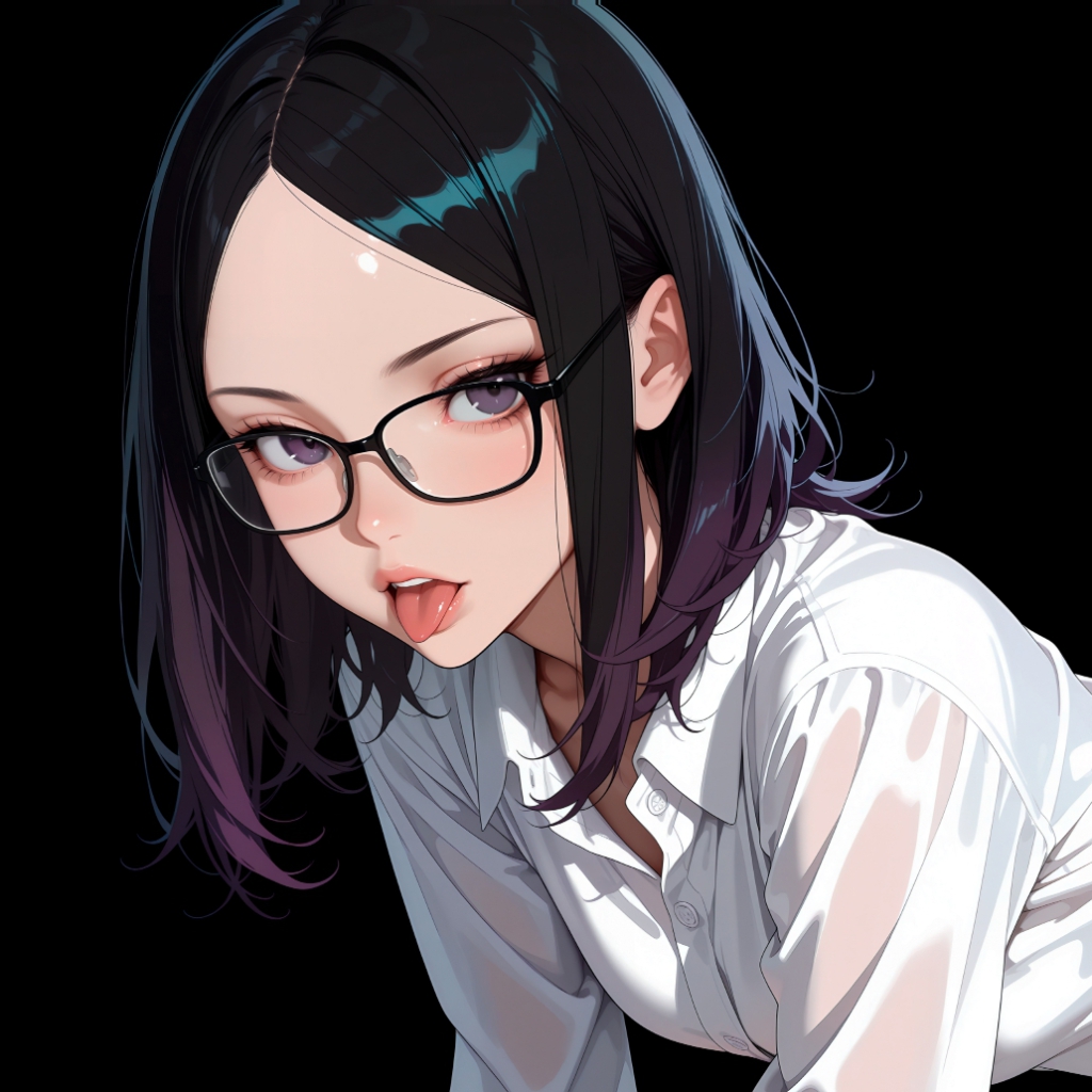 Girl | Dark Background | Dark / Colored Versions | 4K preview