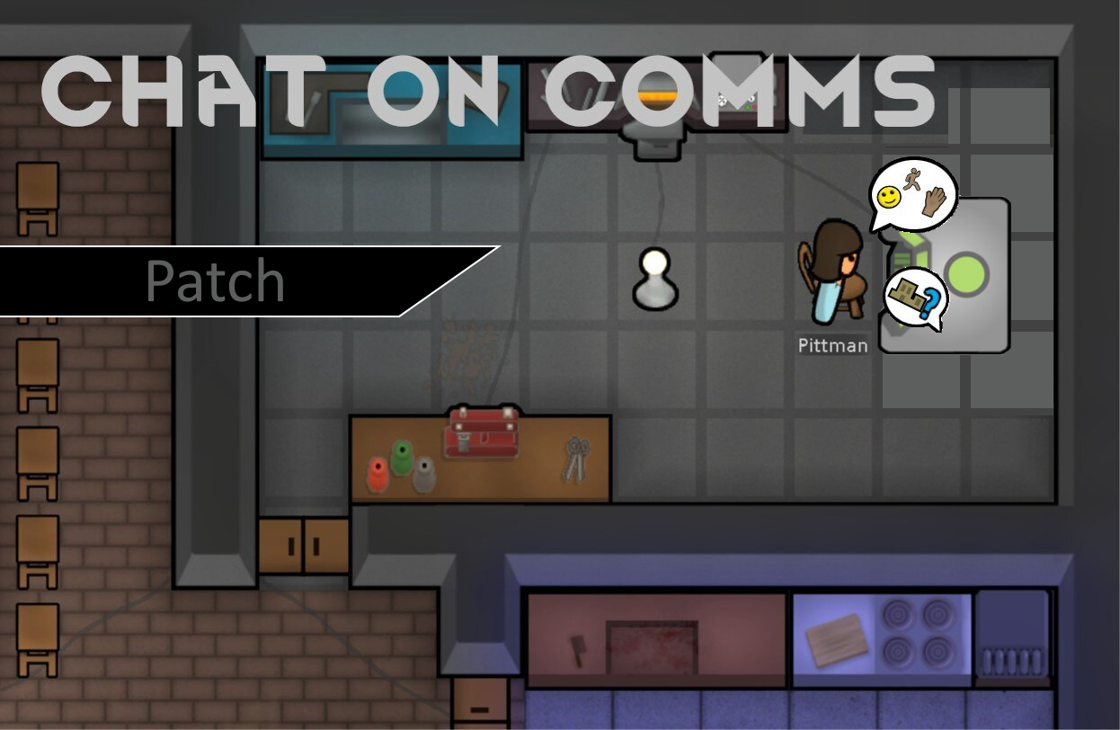 Chatting on Comms patch mod preview for RimWorld