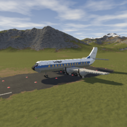 Softbody AIR LINER Vickers Viscount United airlines livery (UA Flight 297)
