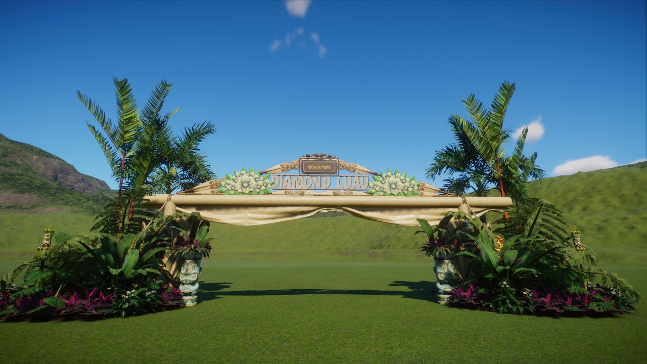 Tropical Party Entrane Sign