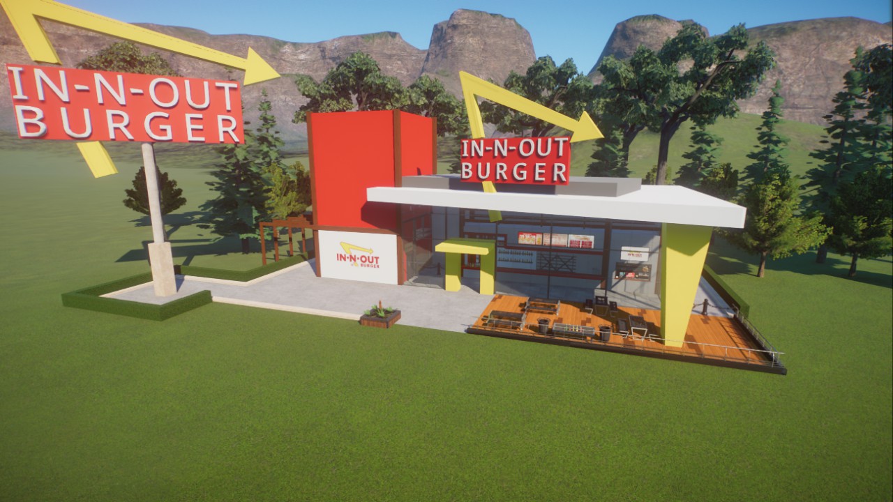 IN-N-OUT Burger shop by Adamup
