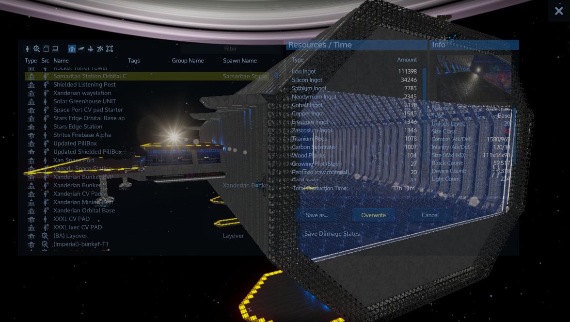 Samaritan Station Orbital CV Repair and Command Facility