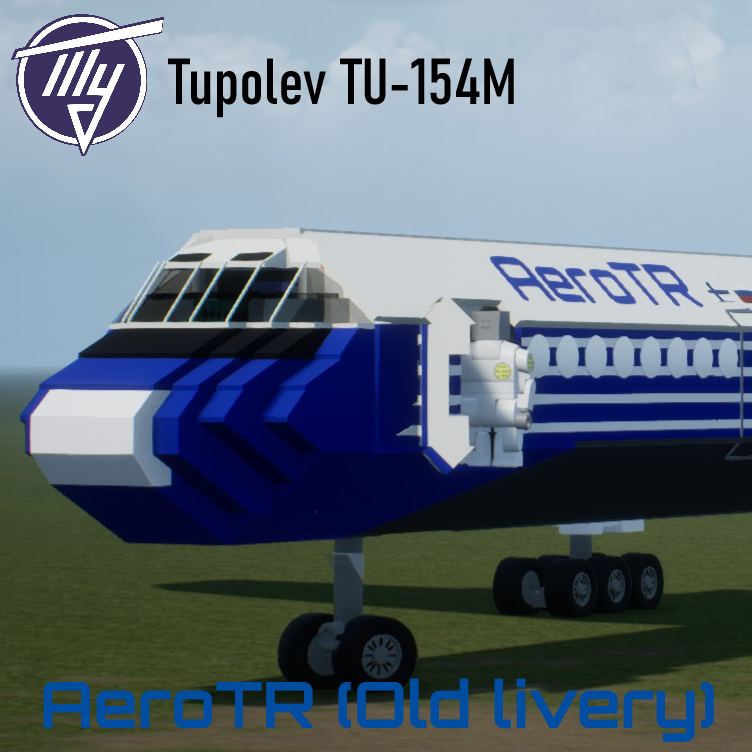 Softbody AIR LINER TU-154M AeroTR Airlines (Old livery)