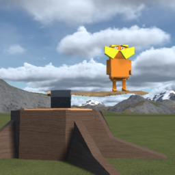 low poly tree stump and friend preview