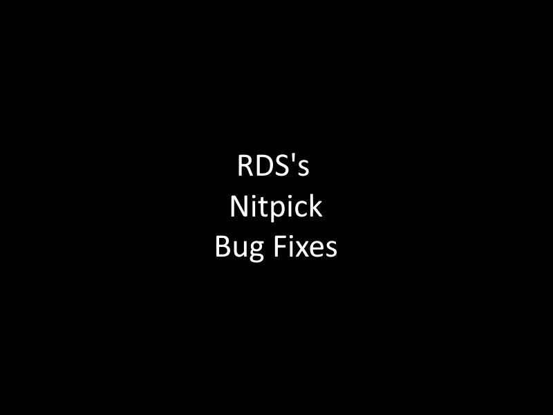 Nitpicks