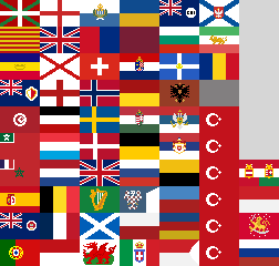 Europe Flags 1914