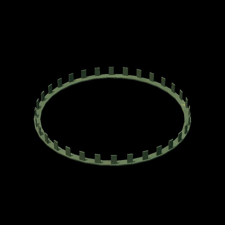 Metal round barrier 4x4