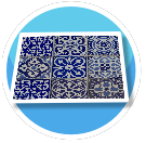 Ozcrea Sol Mosaïque bleu preview