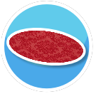 Ozcrea Tapis ovale Reina rouge preview