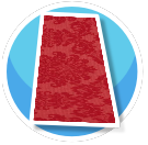 Ozcrea Tapis long Reina rouge preview
