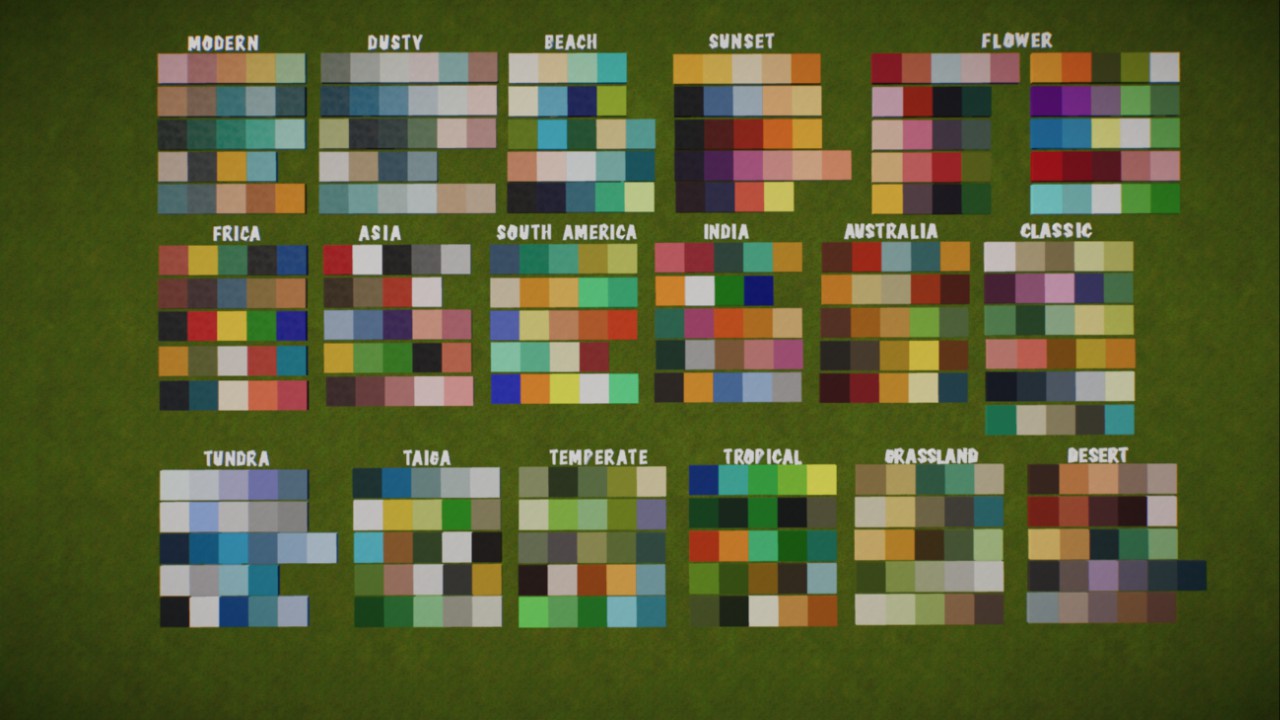 Color palettes