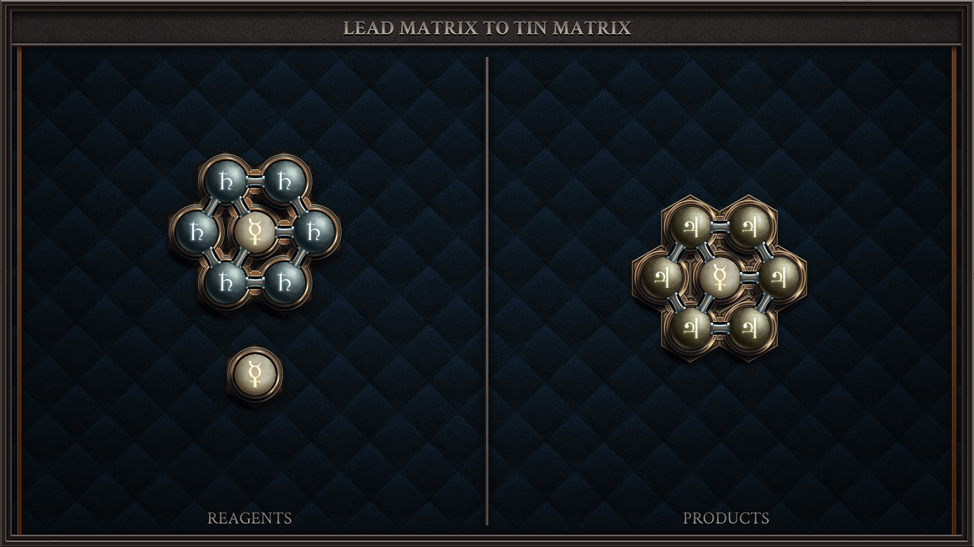 LEAD MATRIX TO TIN MATRIX