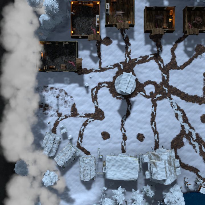 frozed village