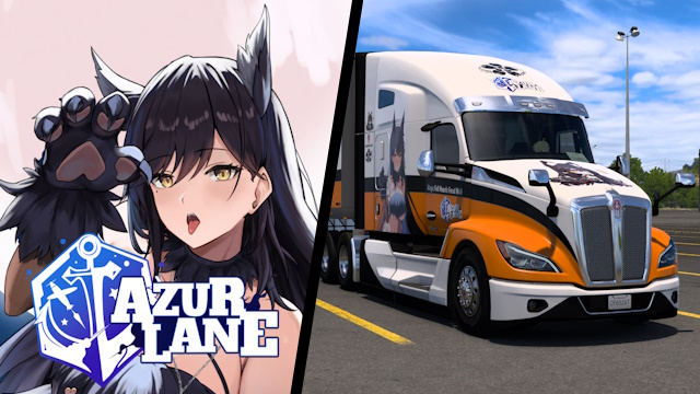 Kenworth T680 2022 IJN Atago (Full Moon's Feral Wolf) - Azur Lane [Combo Skin]