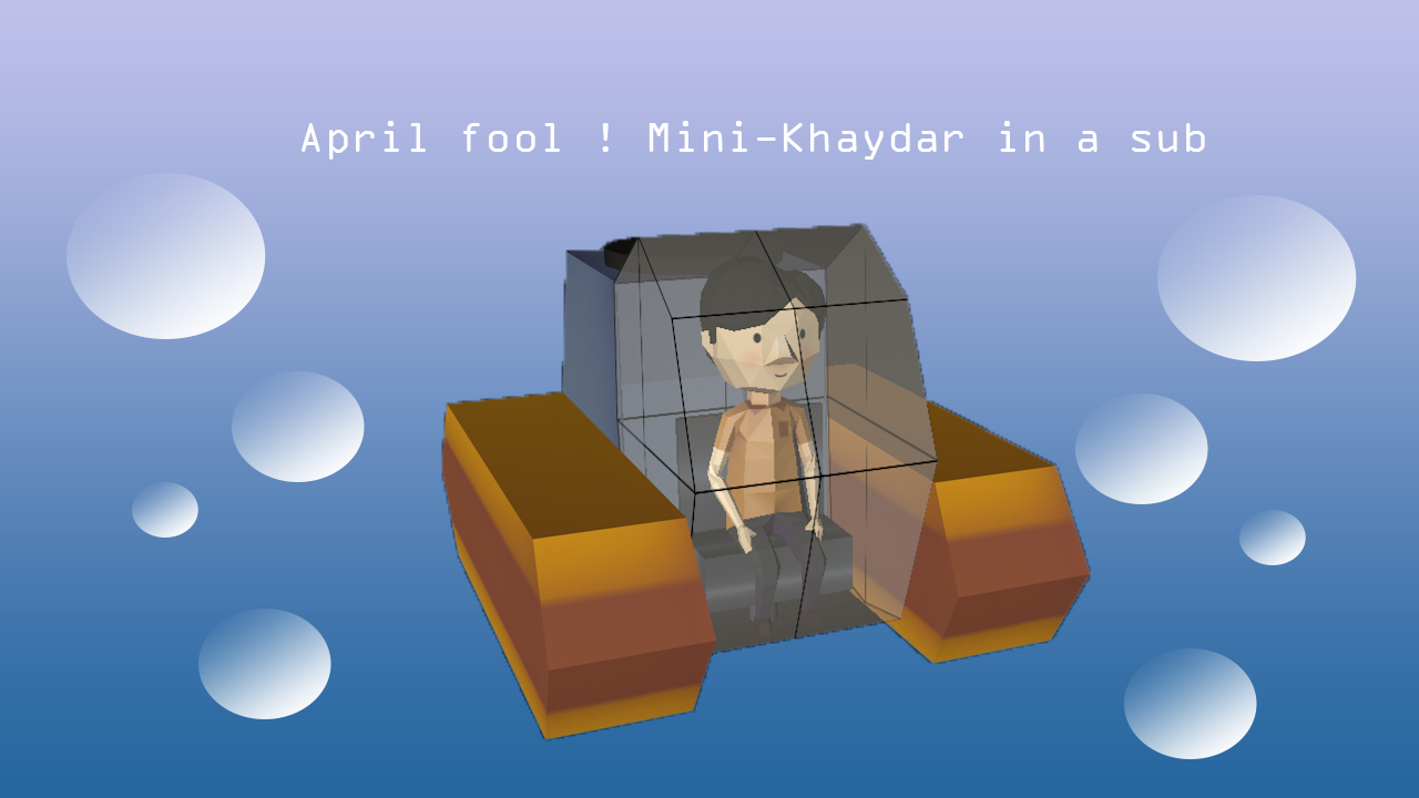 Khaydar's Bazaar- Mini-me in a submarine