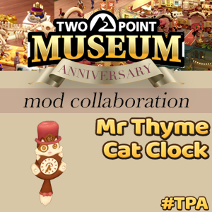 Anniversary Mr Thyme Cat Clock #TPA