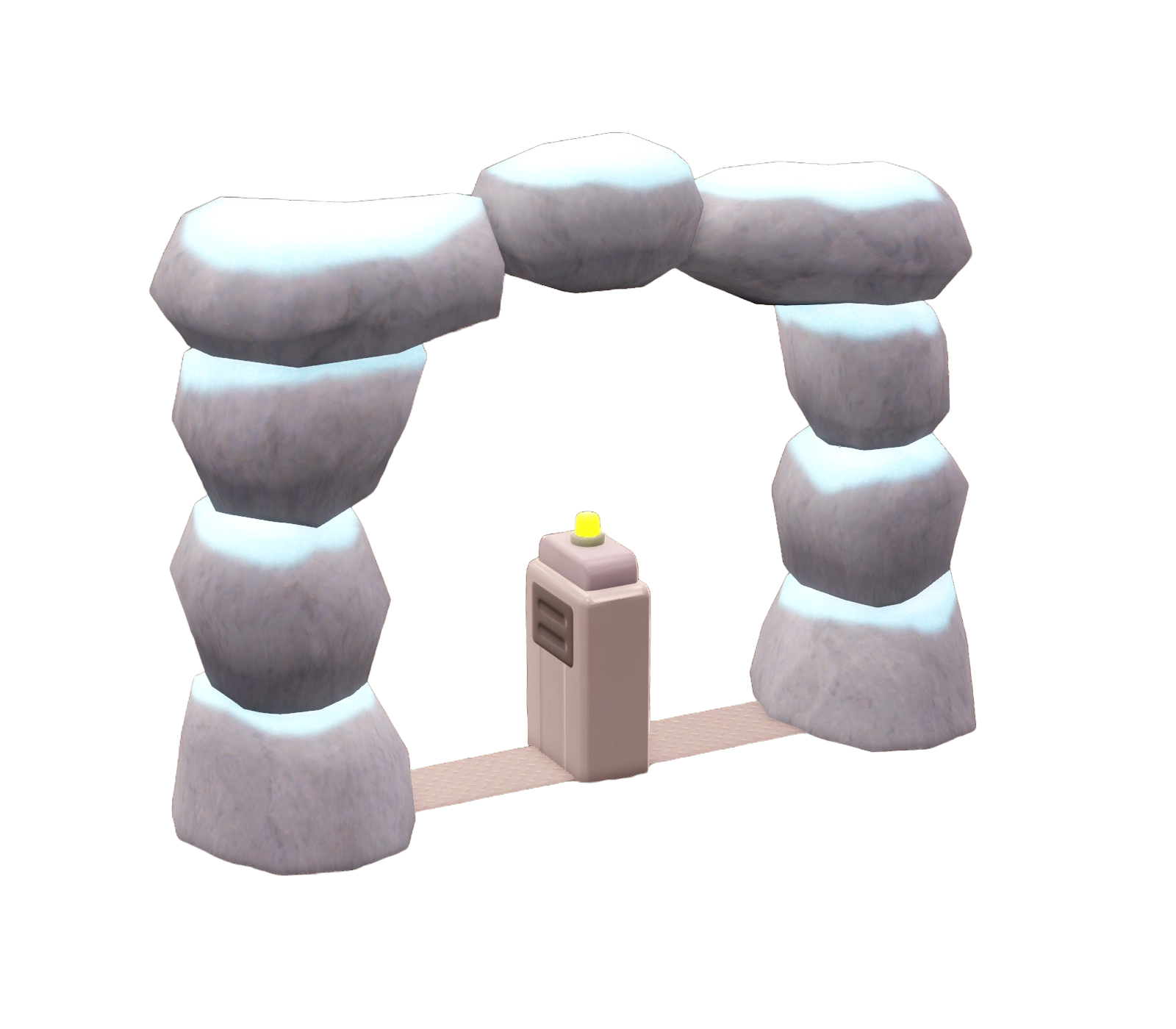 Snowy Security Archway