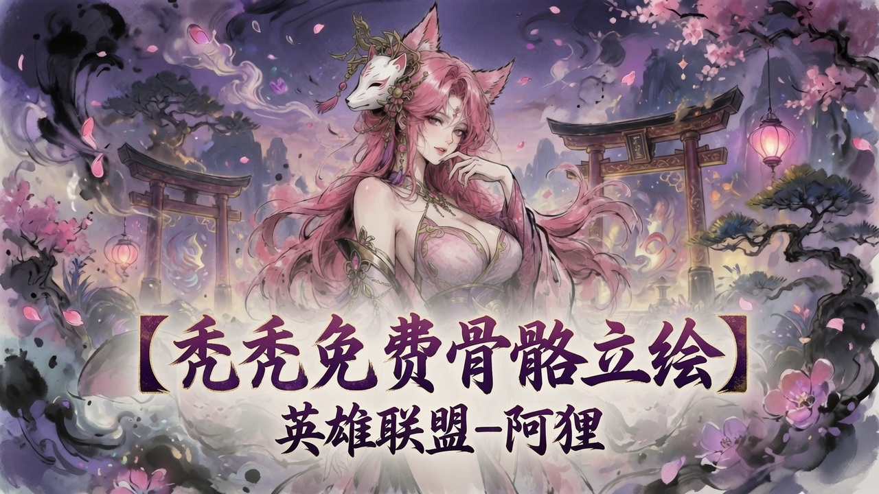 【秃秃动态立绘】英雄联盟-阿狸（1*女立绘+NPC+独立战斗小人）