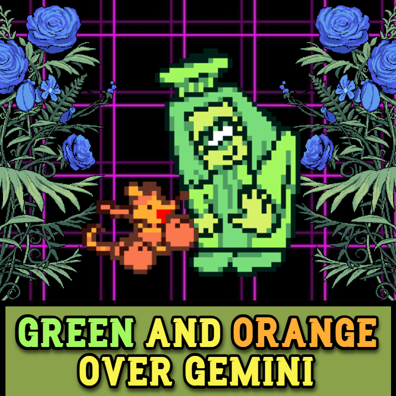 Green And Orange as Gemini