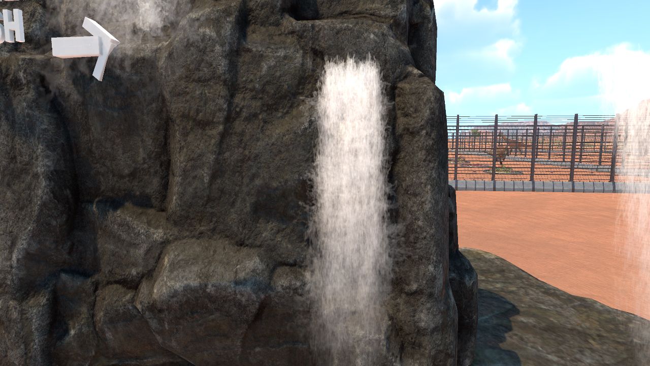 Realistic waterfall