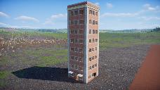 8 Level Brick Building