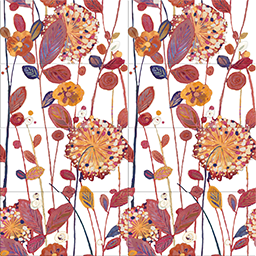 large Floral Art wall Mural 2mx2m static