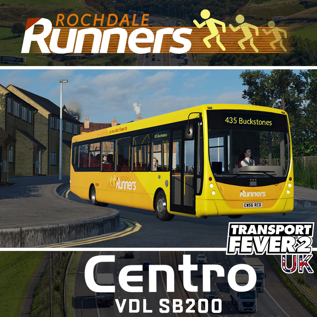 Plaxton Centro VDL/DAF SB200 - Rochdale Runners Fictional Repaint