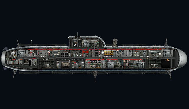 Dugong Mk3 (Extended Hull+Rail Gun) – Barotrauma Mod