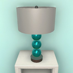 Metallic Turquoise Lamp