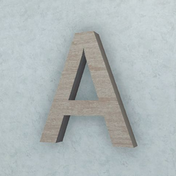 Hanging Letter A (Wood)