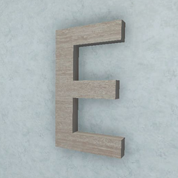 Hanging Letter E (Wood)