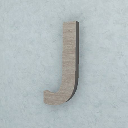 Hanging Letter J (Wood)