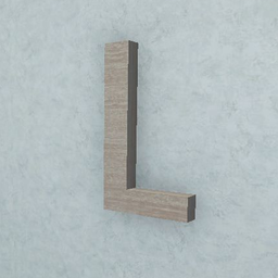 Hanging Letter L (Wood)