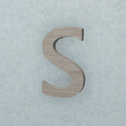 Hanging Letter S (Wood)