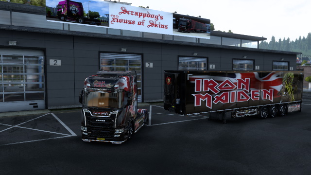 Iron Maiden Scania and SCS Box Trailer