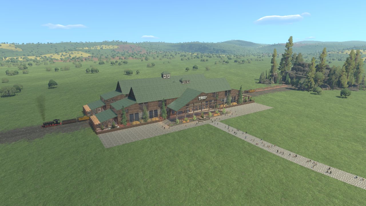 Ponderosa Junction - Train Station w/Trains